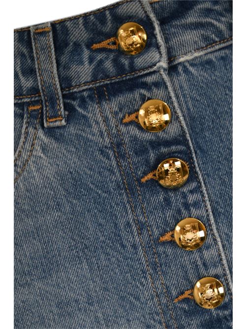 Gonna lunga in denim Elisabetta Franchi | GJ29I46E2R34